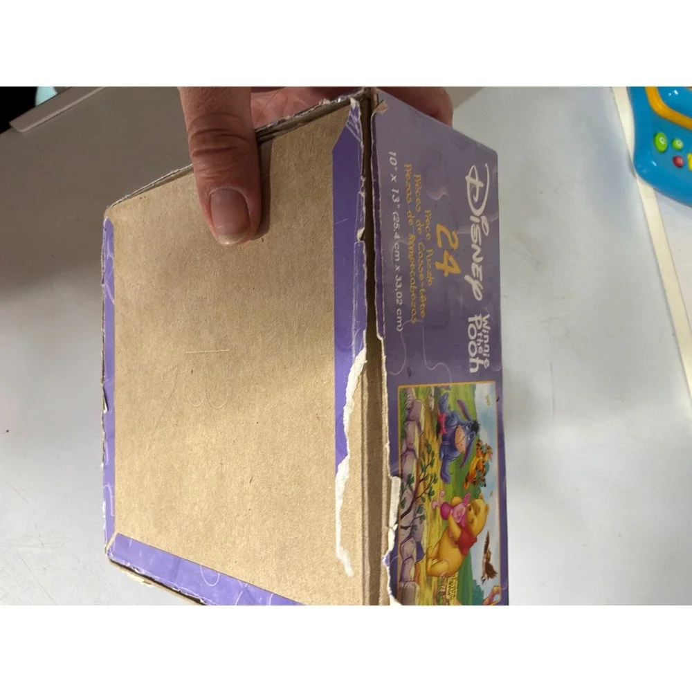 Vintage Kids Disney Winnie the Pooh MB Puzzle 24pc Purple